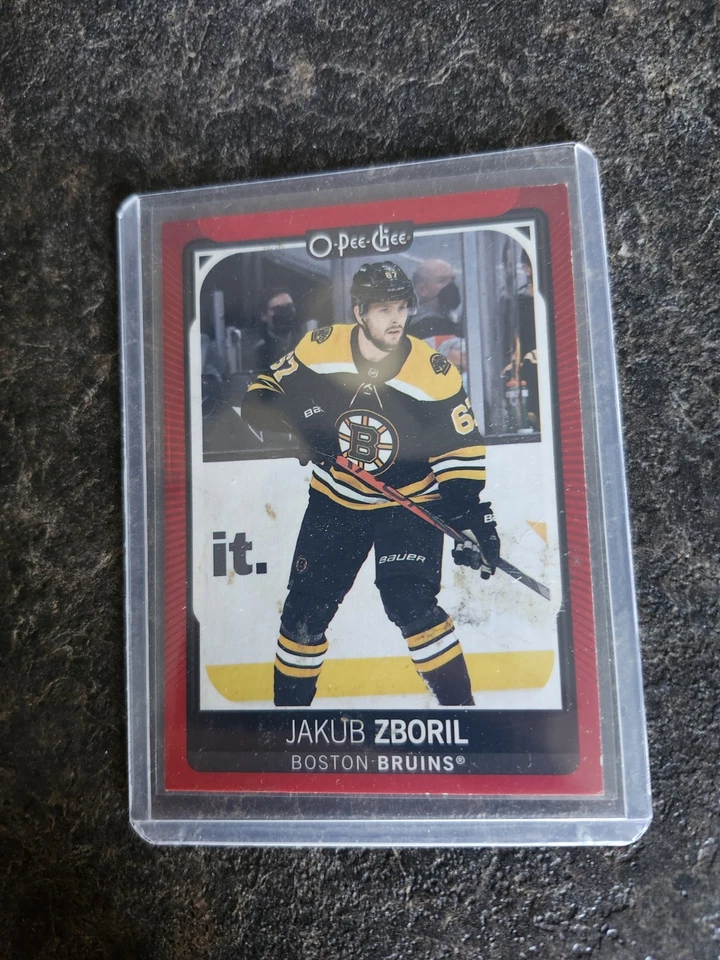 2021-22 O-Pee-Chee Red Border Jakob Zboril Card# 446 - Image 1 of 2