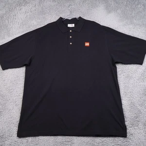 Vintage LEGO Polo Shirt Mens XL Black Legoland Store Employee Uniform 1999 - Picture 1 of 14