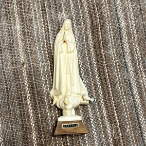 Vintage Statue Our Lady of Fatima Meteo Made In Portugal Virgin Mary 7 In - Picture 1 of 5