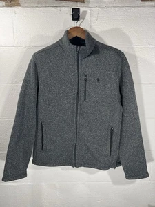 Polo Ralph Lauren Performance grau Fleecejacke mit durchgehendem Reißverschluss Herren Large - Bild 1 von 6