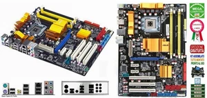 SCHEDA MADRE SOCKET 775 ASUS P5Q + CPU INTEL QUAD CORE Q9550 + 8 GB RAM - Foto 1 di 1