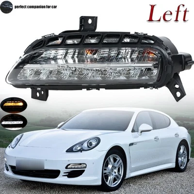 Left LED Daytime Running Light For Porsche Panamera 2010 2011-2013 LH Fog Lamp - Image 1 of 4