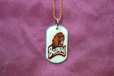 Oregon state beavers dog tag necklace #5 Cover