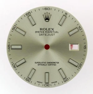Original Men's Rolex Datejust II 116300 116334 Silver Luminous Stick Dial SS E36 - Imagen 1 de 8