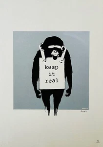 Banksy "Keep it Real" Signed Limited Edition (88/150) O/S Lithograph - Picture 1 of 8