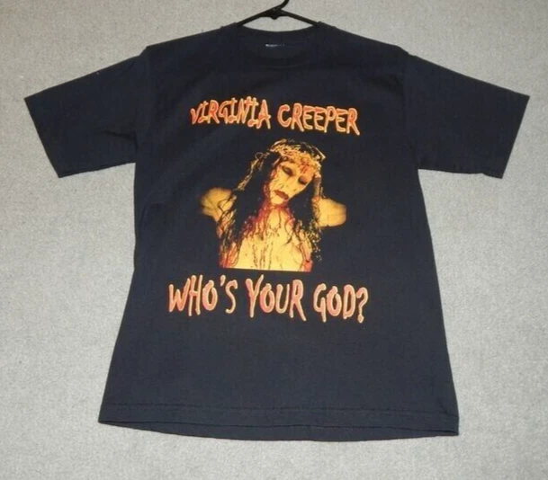 CAMISETA RARA VIRGINIA CREEPER WHO'S YOUR GOD TALLA PEQUEÑA INDUSTRIAL METAL MANSON Foto 1 de 1
