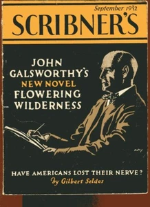 SCRIBNER'S Sept 1932 Galsworthy Gilbert Seldes Hoover Roosevelt Alvah Bessie - Imagen 1 de 2