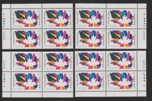 1990 Canada SC# 1270 - Multiculturalism - Set of 4 Plate Blocks M-NH Lot # 3265 - Picture 1 of 1