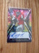 2023 Leaf Exotic Kenny McIntosh PARROT CRYSTALS AUTO 6/7 GEORGIA BULLOGS