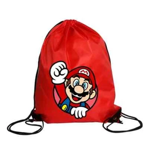 Mario Winning Super Mario Bros Boys Drawstring Bag Sports Waterproof Gifts - Picture 1 of 1