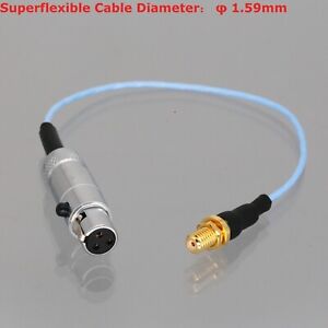 Mini XLR TA3F 3P Female to Microdot Jack Cable Earset Microphone Wireless system