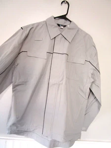 Police/Security Jacket Lightweight Gray Full Zip XL-Reg Water/Wind Resistant - Picture 1 of 9