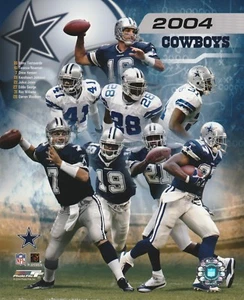2004 DALLAS COWBOYS 8x10 COLOR TEAM COLLAGE NFL LICENSED PHOTO FILE - Picture 1 of 1