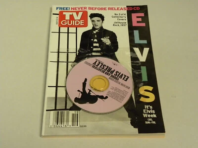 TV Guide May 2005 Elvis With CD Collector's Cover  May 8-14 2005 - Image 1 of 2