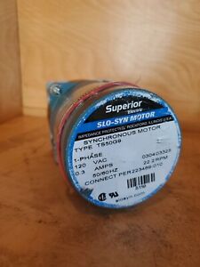 SLO-SYN TS50G9 GEAR MOTOR 120VAC 0.3 AMP 22.2 RPM USED *IN*STOCK*USA*