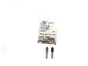 0064)  HSS, 3/8"x 82deg.x 1/4", Single Flute, Countersink, 2pcs. per sale! - Picture 1 of 2