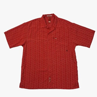 Vintage Marc Ecko Shirt Mens L Large Poppy Red White Geo American Streetwear 90s - Image 1 of 4