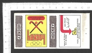 Pakistan VINTAGE opened out matchbox - HOCKEY - Picture 1 of 1