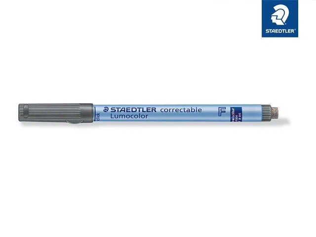 STAEDTLER FOLIENSTIFT LUMOCOLOR CORRECTABLE STIFT F FEIN 0,6 mm SCHWARZ - Bild 1 von 1