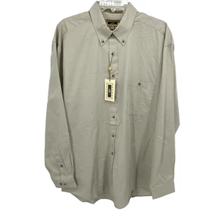 Joseph Abboud Button Up Shirt Long Sleeve Mens Large Signature Elements Tan NWT - Picture 1 of 16