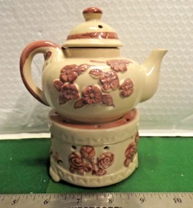 Teapot Oil Warmer Fragrant Diffuser Wax Burner Candle Holder Home Decor Lamp - Picture 1 of 8