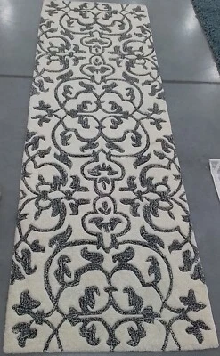 Alfombra Mancha Trasera Marfil/Gris 2'-6" x 8'-0", Precio Reducido 1172762013 SOH840A-28 Foto 1 de 4