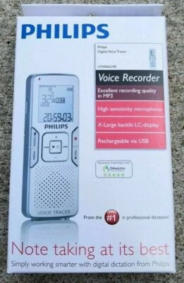 Philips Digital Voice Tracer Digital MP3 Recorder LFH0662/40  - Image 1 of 3