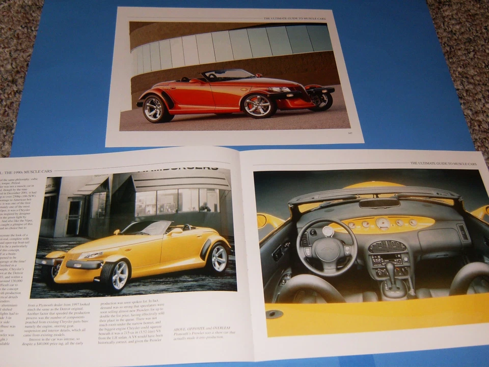 LOTE DE FOTOS/PÓSTERES 1997-02 PLYMOUTH PROWLER CARACTERÍSTICAS IMPRESIONES 97 98 99 00 01 Foto 1 de 1