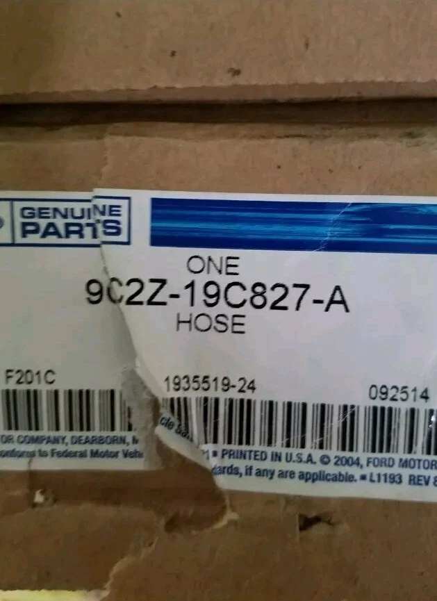 Manguera de vacío evaporador Ford OEM 09-14 E-350 Super Duty 5,4 L-V8 9C2Z19C827A Foto 1 de 1