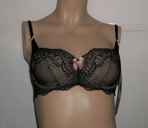 NUEVO DKNY Seductive Lights Sujetador Balconette 452174 Negro 32C - Imagen 1 de 3