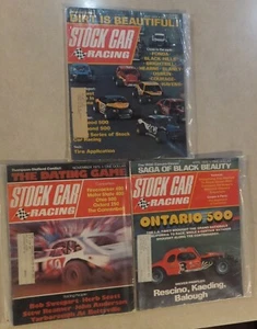 VINTAGE LOT OF 3 STOCK CAR RACING 1974 & 1975 STORED IN PLASTIC GREAT PHOTOS - Imagen 1 de 8