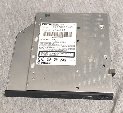 TEAC DW-28E slimline IDE laptop optical drive - DVD-ROM CD-RW - Image 1 of 4