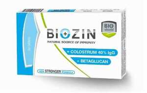 Biozin* 30 tablets for immunity ((enriched with 40% IgG, lactoferrin)