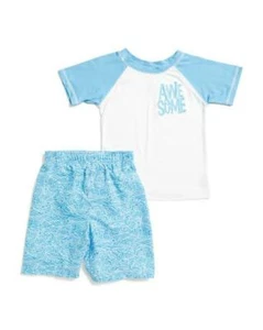 SOL SWIM Little Boys 5 Awesome 2-Pc. Rashguard Swim Set NWT - Picture 1 of 2