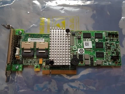 8 Port SFF-8087 SAS-2 SATA-III 6Gb RAID PCI-e 2.0 x8 Dell 75HFG LSI MR 9260-8i - Image 1 of 4