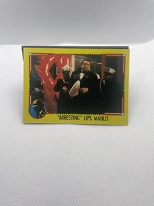 Tarjeta coleccionable 1990 Dick Tracy #28 Arresting Lips Manlis - Imagen 1 de 2