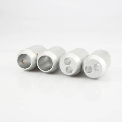 Aluminum 16mm 1 To 2 HiFi Audio Speaker RCA Cable Pant Boot Y Splitter - Image 1 of 4