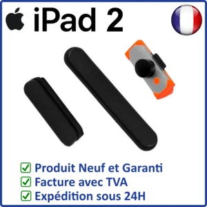 SET DES 3 BOUTONS EXTERNES POWER VOLUME ET MUTE DE L' IPAD 2 TOUTES VERSIONS - Photo 1 sur 2