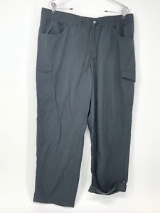Columbia Size:LARGE Straight Leg Regular Fit Omni-Shade Pant Color:BLACK - Picture 1 of 3