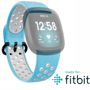 Hama Sport Ersatz-Band Bracelet pour Fitbit Versa 3 4 Faux 1 2 Fitness Traqueur - Photo 1/7