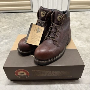 Irish Setter Red Wing Farmington Safety Toe 6" Work Boots Mens Sz 10.5 EE WW - Picture 1 of 12