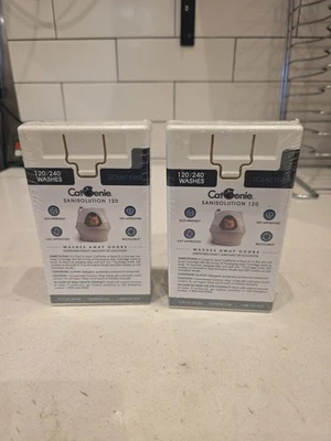 2 CatGenie 120 Washes SaniSolution Cartridges Scent Free New Sealed - Image 1 of 4