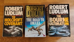 BOOK - Vintage Robert Ludlum X3 Thrillers Paperback Books Bundle Lot #3 - Picture 1 of 2