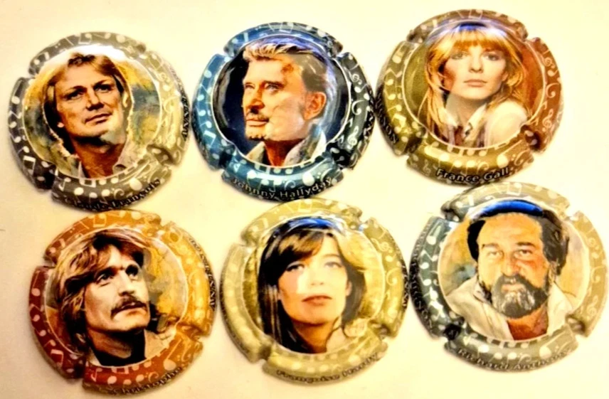 Rare New Cute Stone Champagne Capsules Lot of 6 - Image 1 of 1