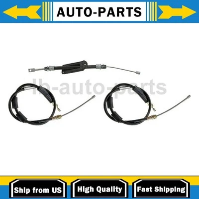 Front Rear Parking Brake Cable Dorman 3PCS For Jeep Wrangler 2.4L 2003-2006 - Image 1 of 4