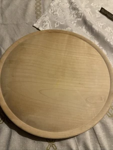 1 x Schneidebrett Fleischteller Schinkenteller rund Brotzeitbrett Schwer Massiv - Bild 1 von 7