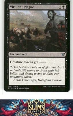 Magic the Gathering MTG Dragons of Tarkir Virulent Plague #125 Buy 2 Get 1 - Image 1 of 2