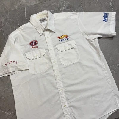 Camisa vintage Petty STP Hot Wheels Pit Crew talla XL SS Foto 1 de 4