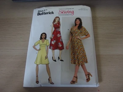 Butterick Sewing pattern for dress B6657 size 6-22 - Image 1 of 2
