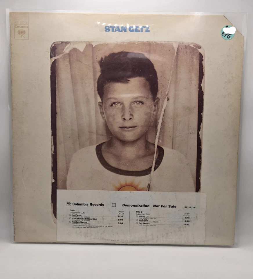 Stan Getz Captain Marvel 1975 Pressing G+ Vinyl G Sleeve Top Right Notch Cut - Image 1 of 1